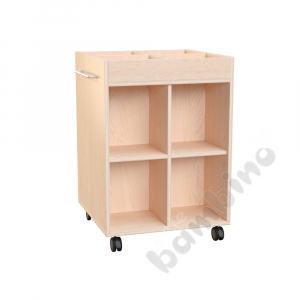 Echtholz - mobile bookcase