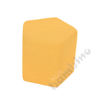 Pouf Inflamea 1 pentagonal mustard