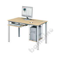 Computer desk LUX PLUS with square legs - maple