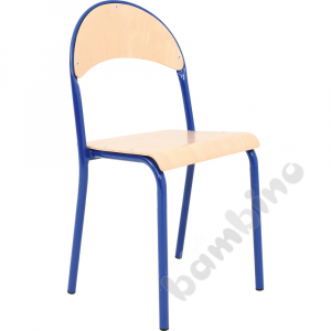 P chair no. 7 - blue - beech