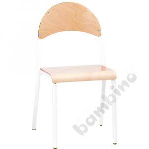 P chair size 7 - white - beech