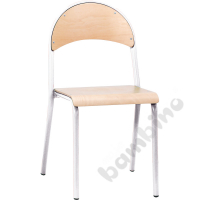 P chair no. 7 - aluminium - beech