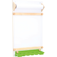Wall easel with roll paper