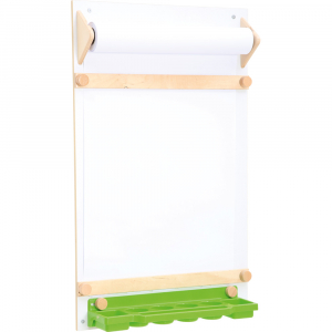 Wall easel with roll paper