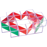  Transparent cubes with cross-section, 36 pcs.