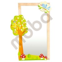 Decoration for mirror - Tree with birds
