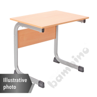 Table IN-C 70x50 size 3, 1p., frame aluminium, tabletop beech, edge banding ABS, corners rounded