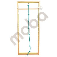 Ladder with hanging rope 
