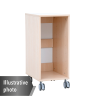 Grande mobile M cabinet for containers - 1 column - white