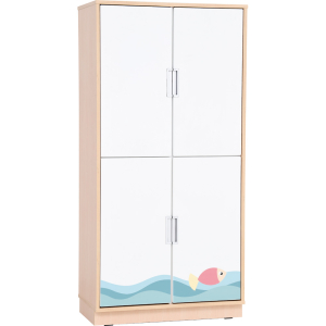 Quadro - XL cabinet for the Sea set 180 degrees, maple chest