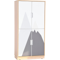 Quadro - XL cabinet for the Mountains set 180 degrees, maple chest