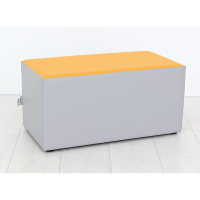 Medium foam seat, grey-yellow