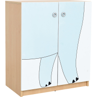 Cabinet with dinosaur body