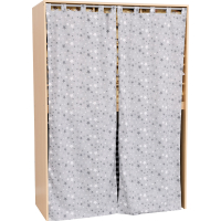 Cabinet for sleeping cots with blinds - birch