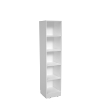 Grande narrow cabinet, height 187 cm, white