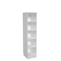 Grande narrow cabinet, height 187 cm, deep, white
