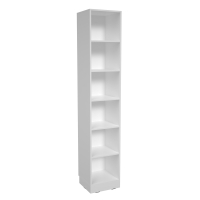 Grande narrow cabinet, height 223 cm, white