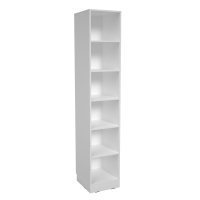 Grande narrow cabinet, height. 223 cm, deep, white