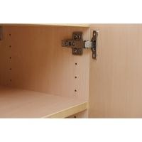 Grande S wall cabinet wide, doors with lock - maple