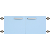 Grande small doors 90 ° 2 pcs - light blue