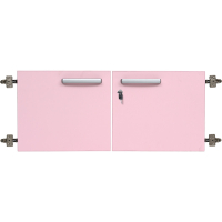 Grande small doors 90 ° with lock 2 pcs - light pink