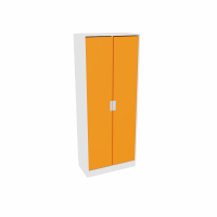 Quadro - white wardrobe - orange