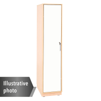 Quadro - single locker 180° lockable - maple, white door