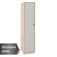 Quadro - single locker 180° lockable - white, grey door