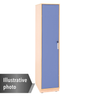 Quadro - single locker 180° lockable - maple, blue door
