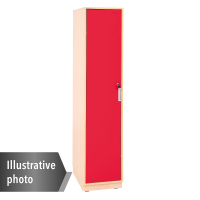 Quadro - single locker 180° lockable - maple, red door