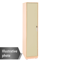 Quadro - single locker 180° lockable - maple, beige door