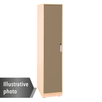 Quadro - single locker 180° lockable - maple, brown door