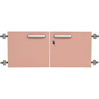 Grande small doors 180 ° with lock 2 pcs - dusty pink