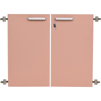 Grande medium doors 90 ° with lock 2 pcs - dusty pink