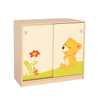 Cabinet with a bear in the meadow