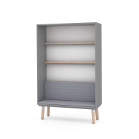 TAB bookcase with a mattress