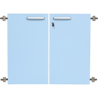 Grande medium doors 180 ° with lock 2 pcs - light blue