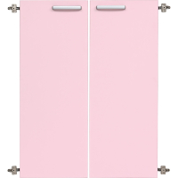 Grande big doors 90 ° 2 pcs - light pink