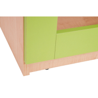 Cottage - green cabinet with partition