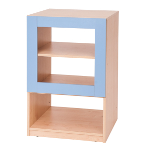 Cottage - blue cabinet with compartment