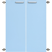 Grande big doors 90 ° 2 pcs - light blue