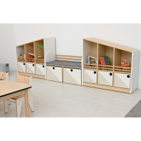 FLO low cabinet, right, white