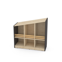 FLO low cabinet, right, anthracite