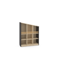 FLO high cabinet, left, anthracite