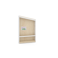 FLO arts and crafts cabinet, left, white