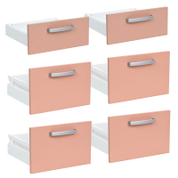 Drawers for Grande M deep cabinet 6 pcs - dusty pink