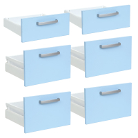 Drawers for Grande M deep cabinet 6 pcs - light blue