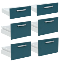 Drawers for Grande M deep cabinet 6 pcs - dark turquoise