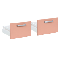 High drawers for Cabinet Grande M, 2 pcs. – dusty pink