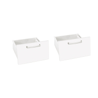 High drawers for Cabinet Grande M deep, 2 pcs. – white